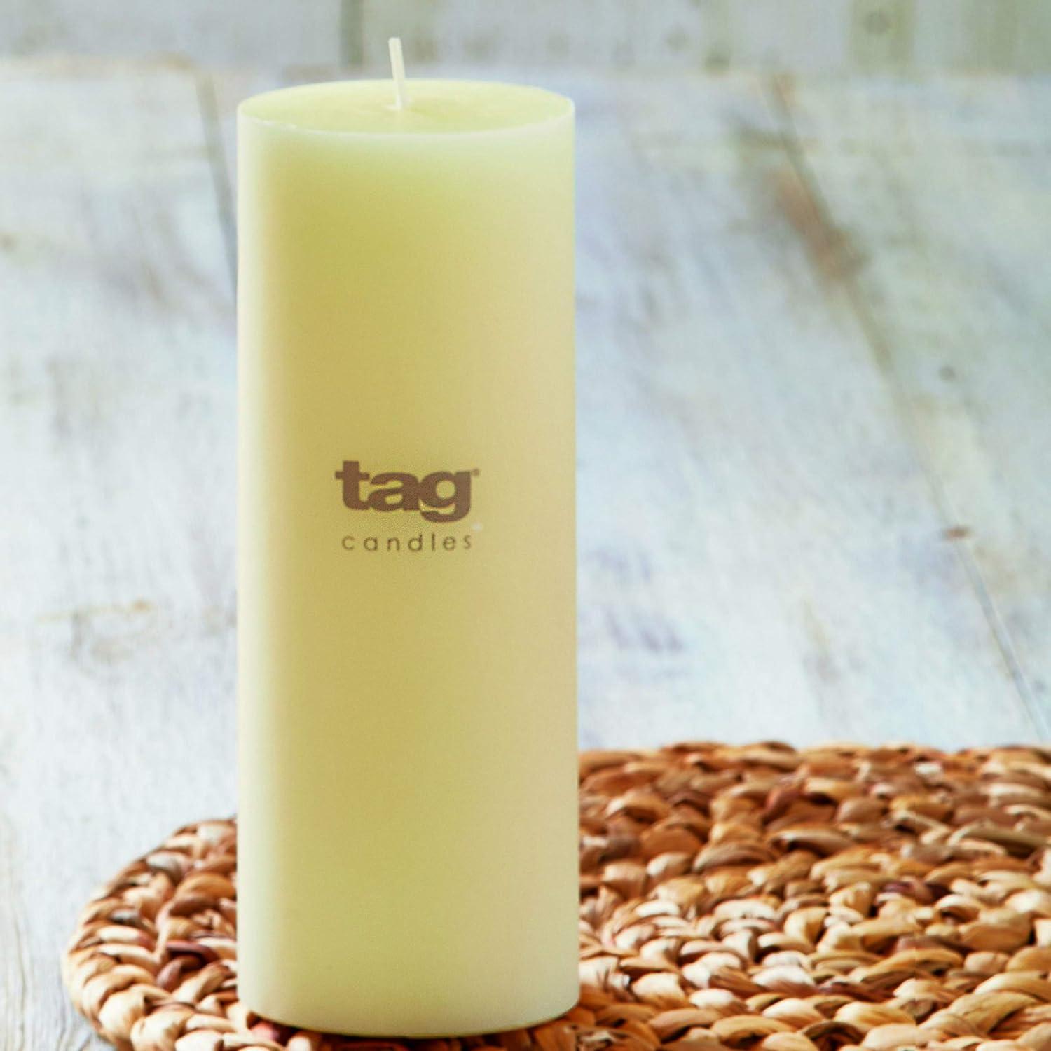 Ivory Dripless Paraffin Wax Pillar Candle