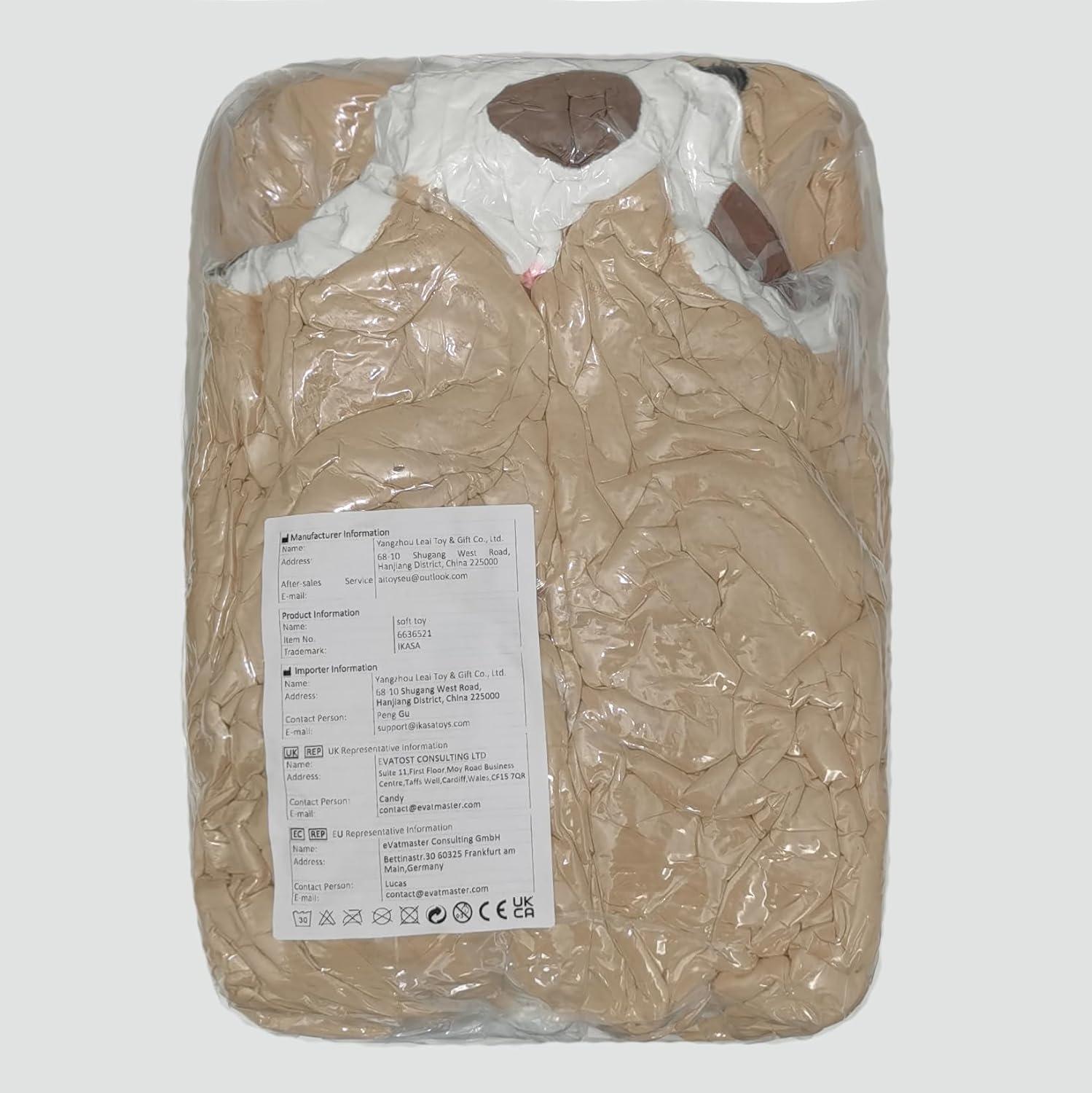 IKASA Giant Teddy Bear Stuffed Animal Plush Toy,Large Jumbo 39" Brown Huge Cute Soft Toys,Big Size Fluffy Plushy Fat Oversized Plushie,Gifts for Kids Girls Boys Girlfriend Children