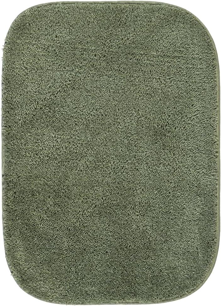 2pc Traditional Nylon Washable Bathroom Rug Set Deep Fern - Garland Rug: Latex Backed, Tufted, Machine Made Bath Mats Set
