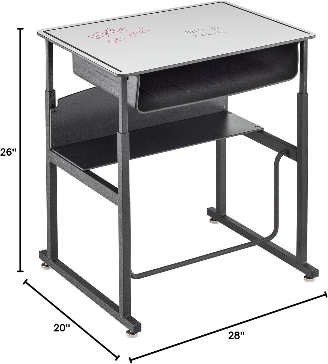 AlphaBetter® Wood Adjustable Height Open Front Desk