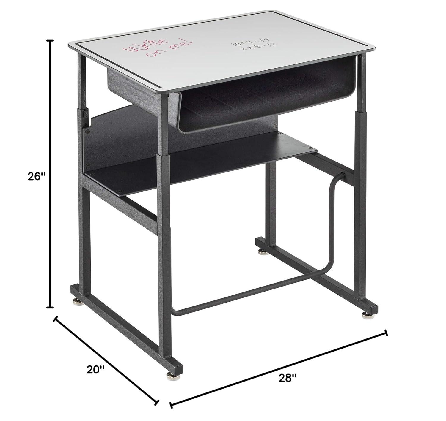 Safco Products Company AlphaBetter® Wood Adjustable Height Open Front Desk