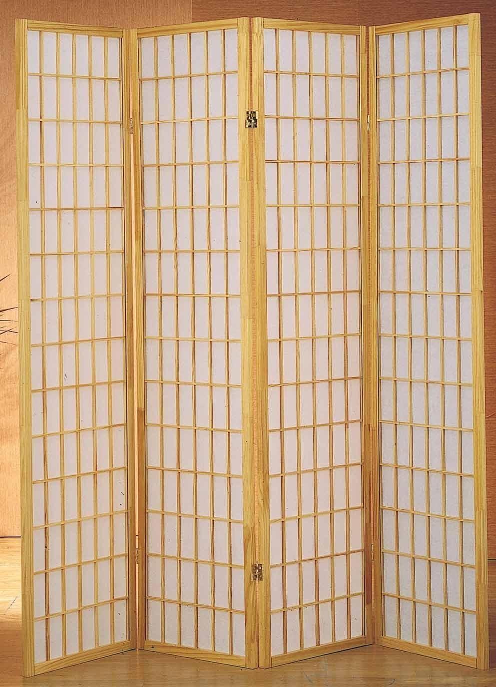 Legacy Decor Room Divider Privacy Screen Partition Shoji Style 6 ft Tall