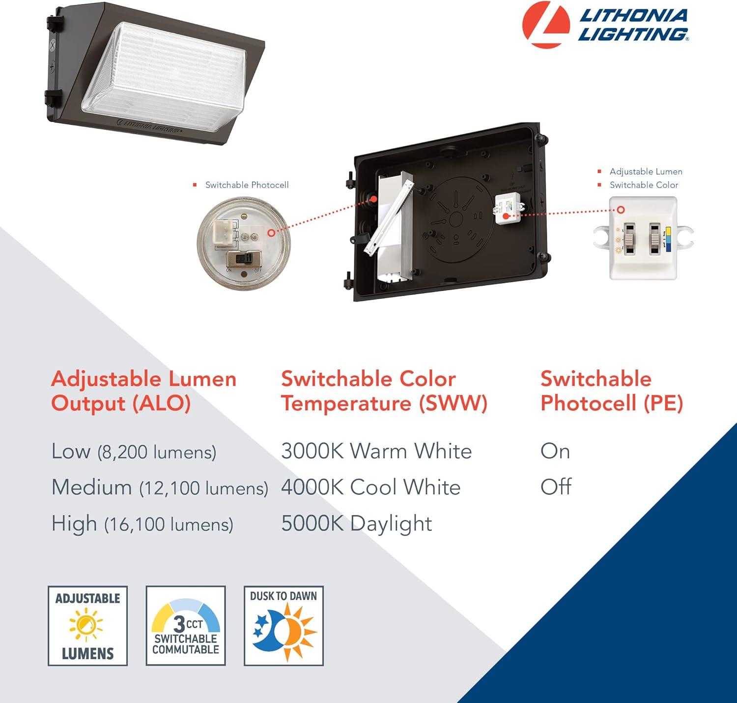 Lithonia Lighting Twr2 Led Alo Sww2 Uvolt Pe Contractor Select Twr2 17" Wide Switchable