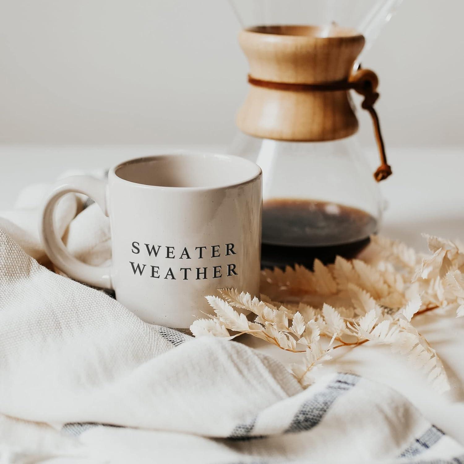 Sweet Water Decor Sweater Weather Stoneware Coffee Mug -14oz