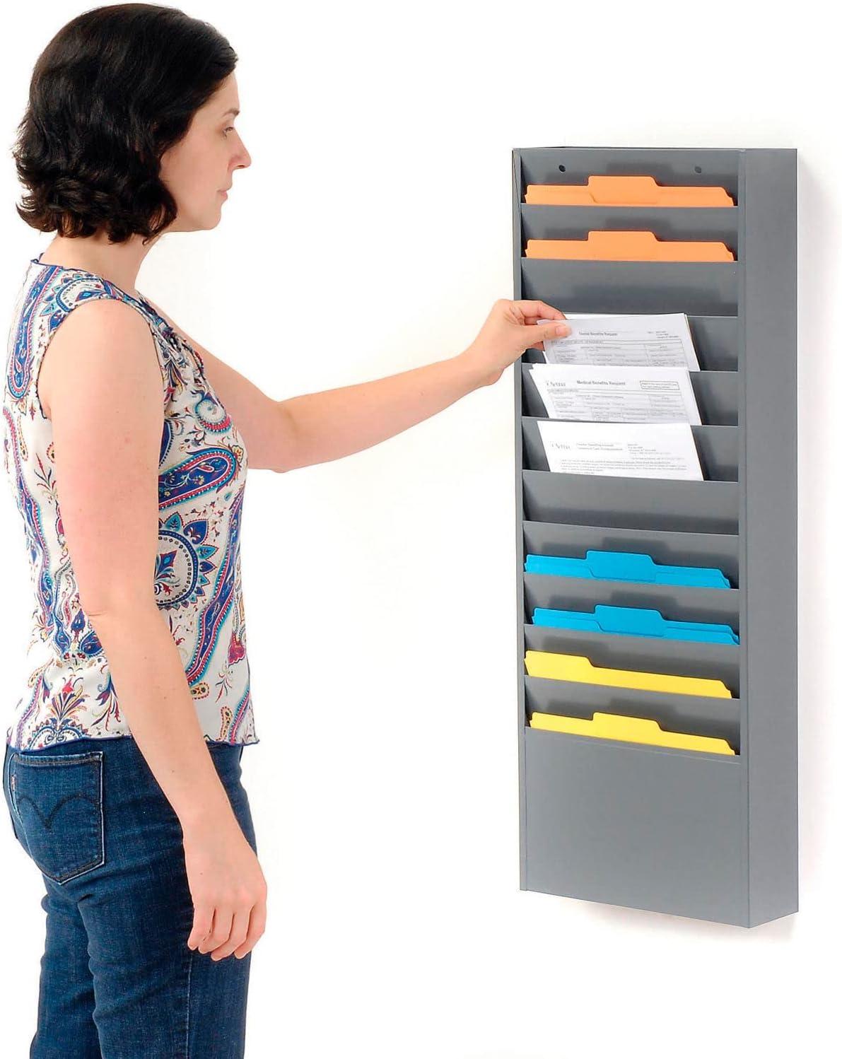 Global Industrial Stainless Steel Hanging Files Open