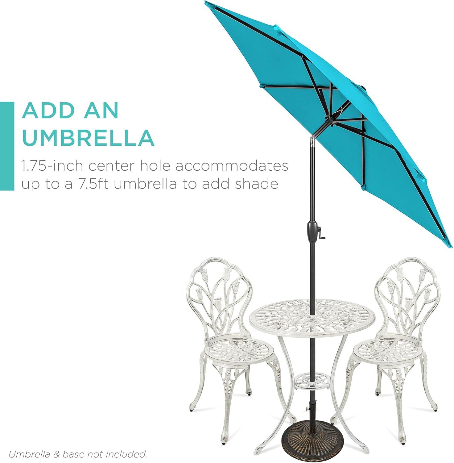 Fleur De Lis Living Stambaugh 2 - Person Patio Dining Set with Round Table