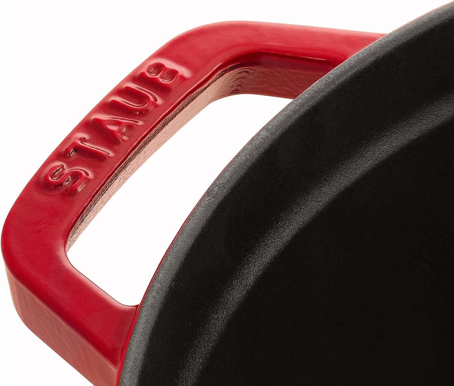 Staub Cast Iron 7-qt Round Cocotte - Cherry