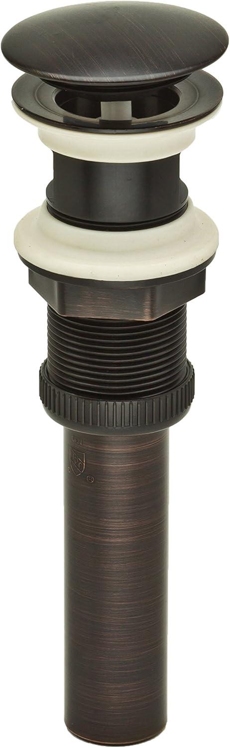 PF WaterWorks PF0717-ORB DecoDrain Plastic Push PopUp Drain, Oil Rubbed Bronze