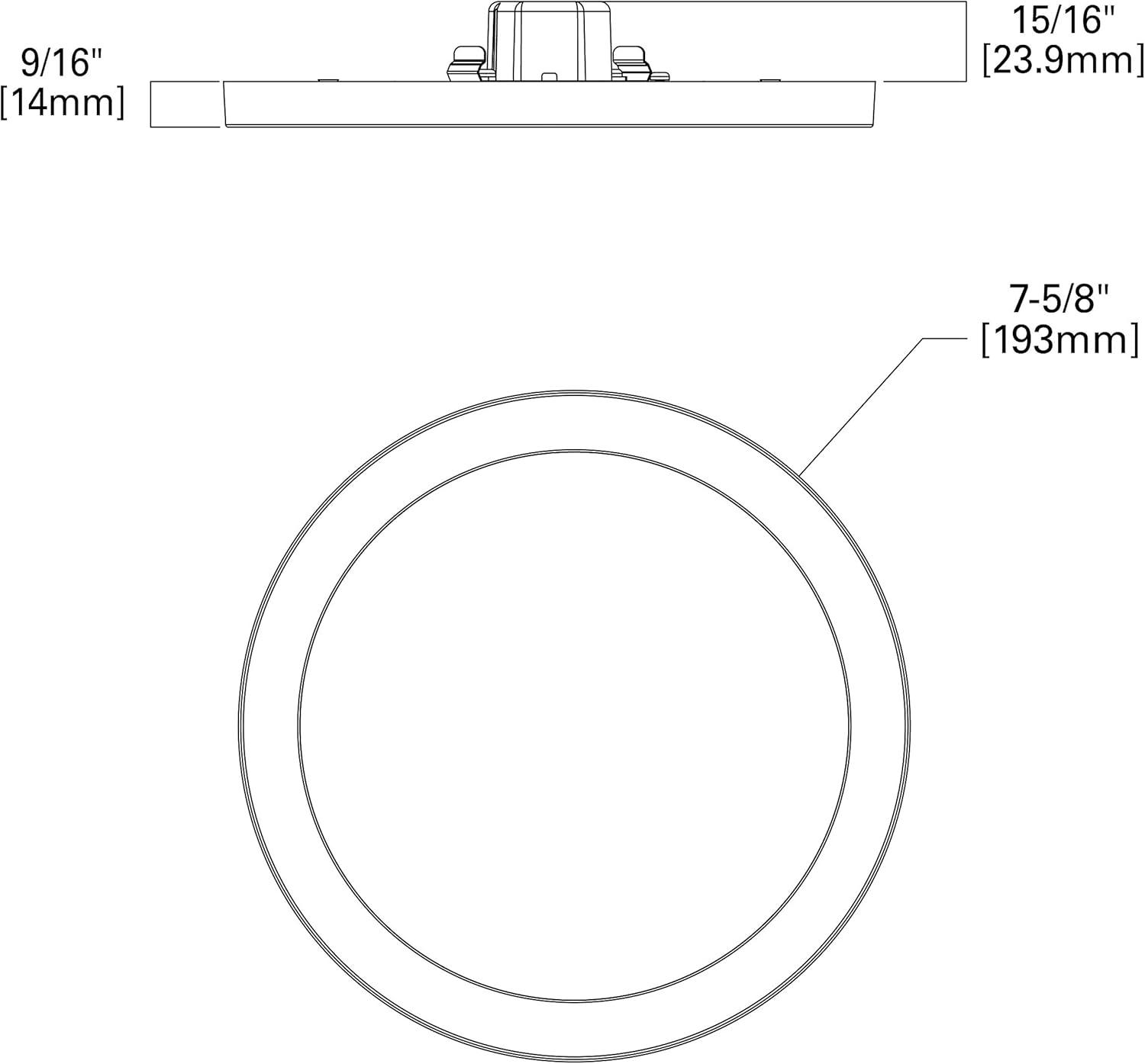 Modern Halo 6'' Satin Nickel LED Energy Star Recessed Trim