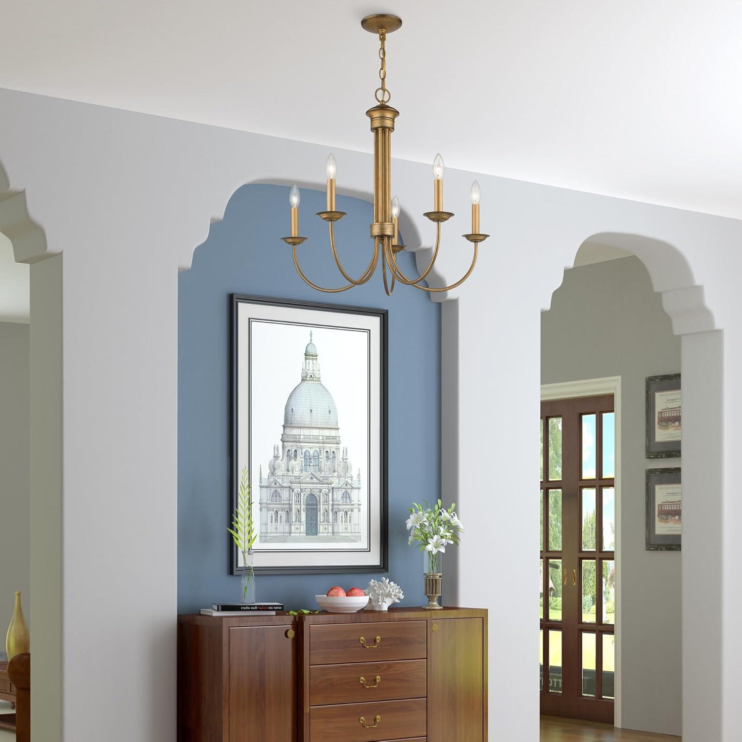 Livex Lighting Estate 5 - Light Chandelier in  Bronze