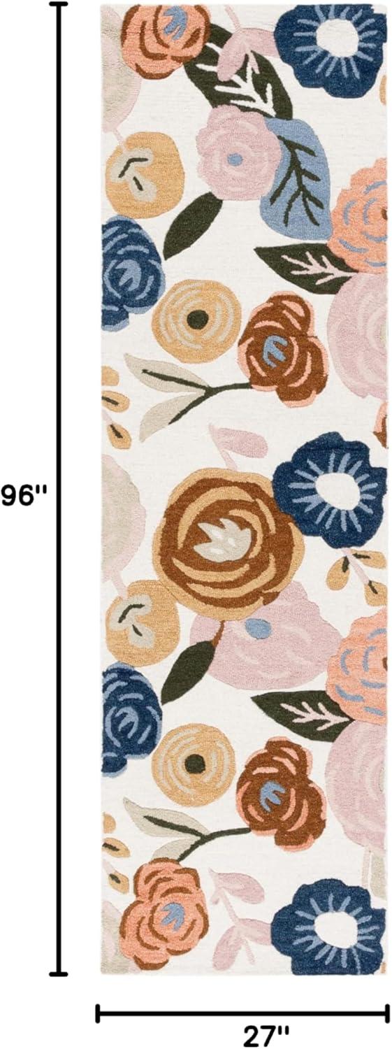 Safavieh Chelsea Tufted 80% Wool 20% Cotton With Latex Floral Rug