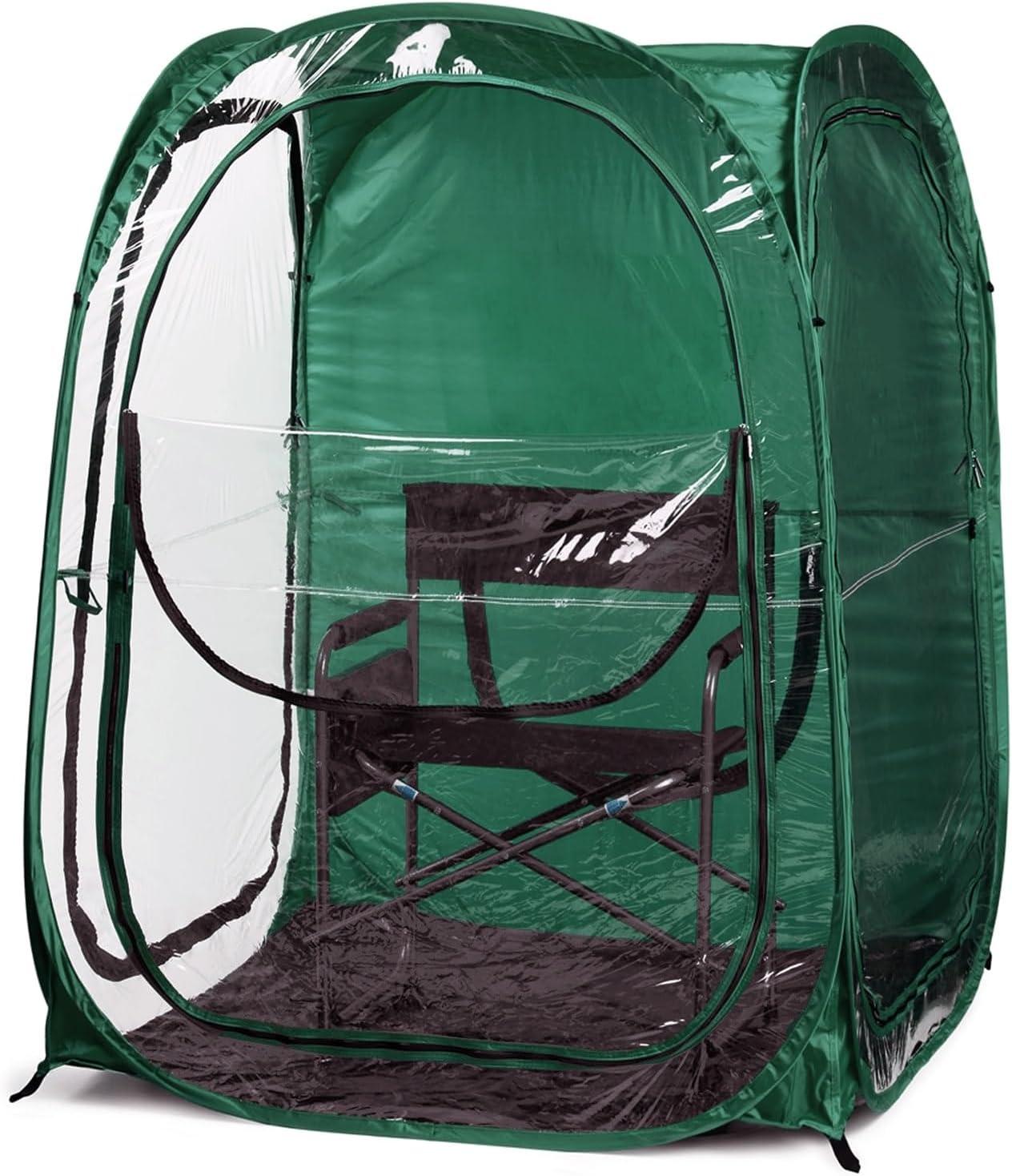 Hunter Green Two-Person Four Season Polyester Pop-Up Tent