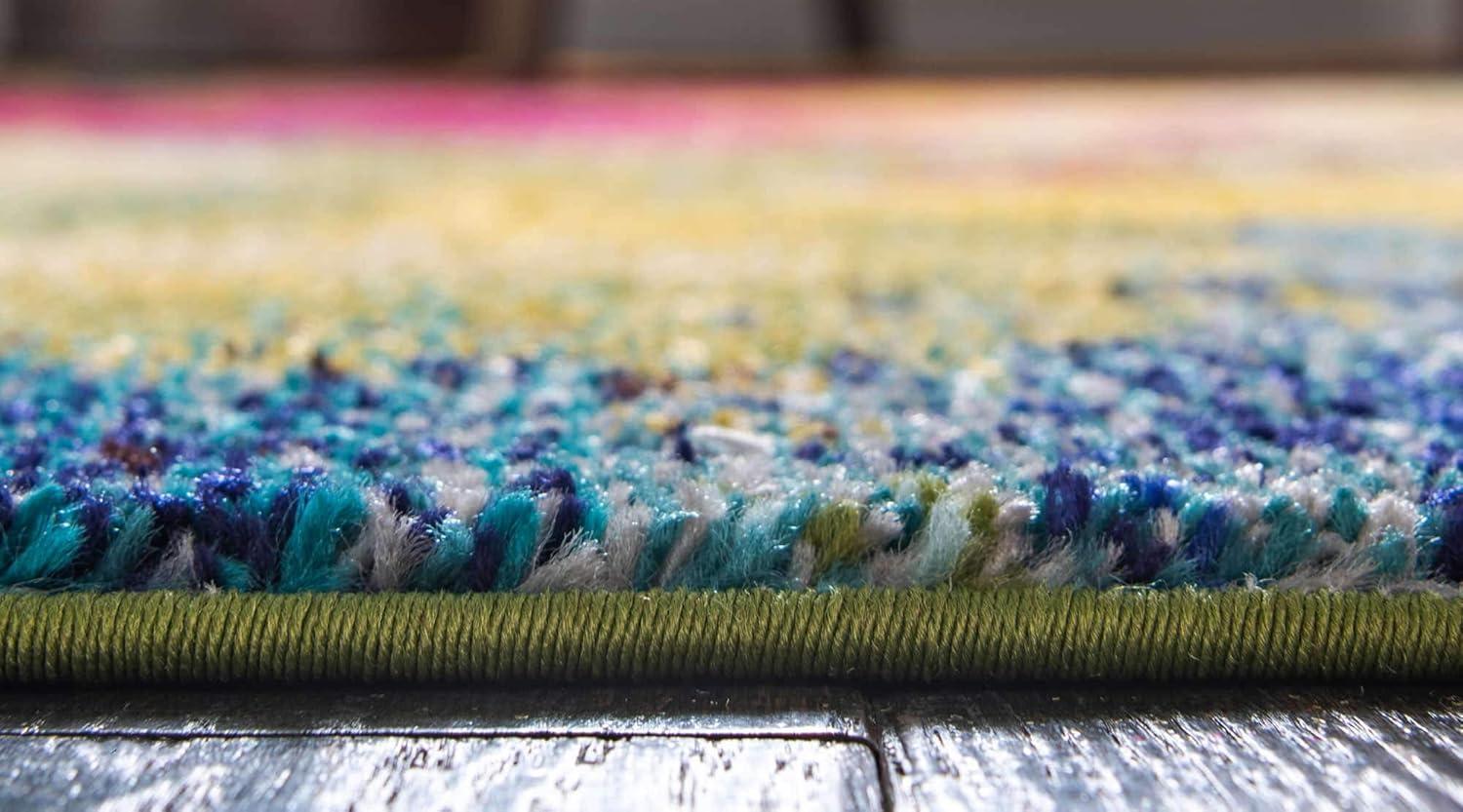 Unique Loom Estrella Collection Area Rug - Barris (10' 6" x 16' 5" Rectangle Multi/Beige)