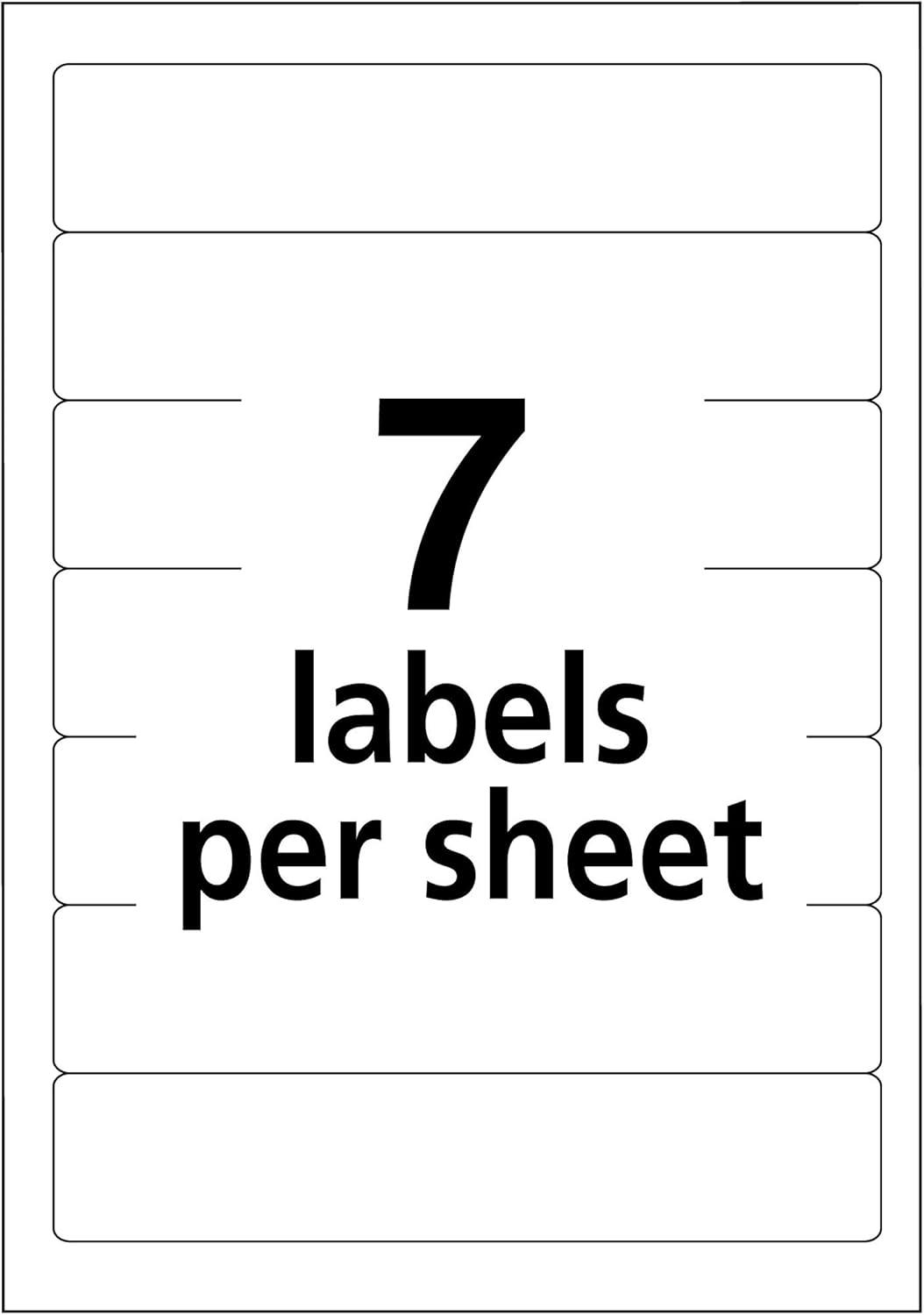 Avery White Permanent File Folder Labels 252 Pack