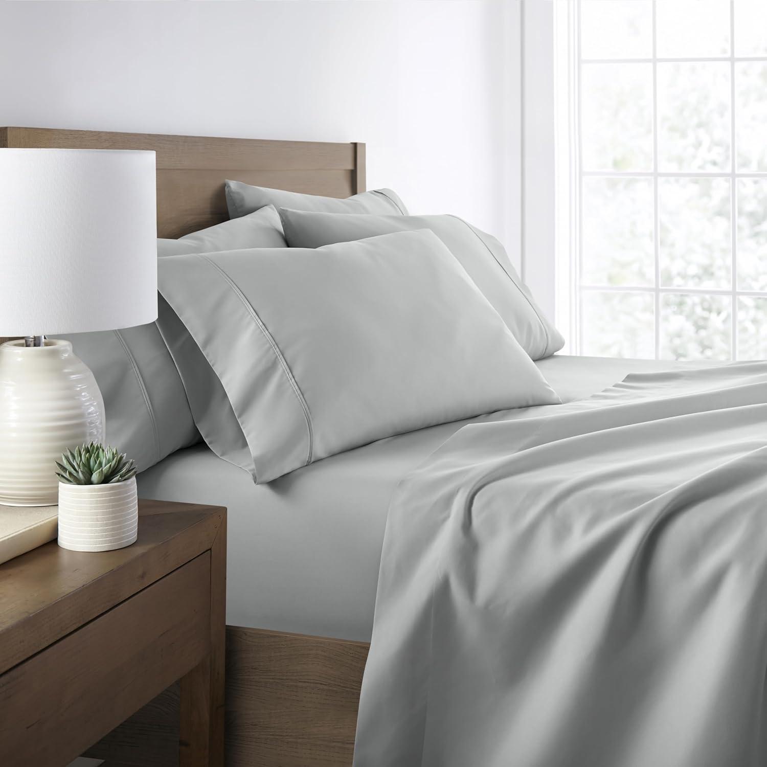 Simply Soft 6-Piece Wrinkle Free Microfiber Sheet Set with 16" Deep Pockets!
