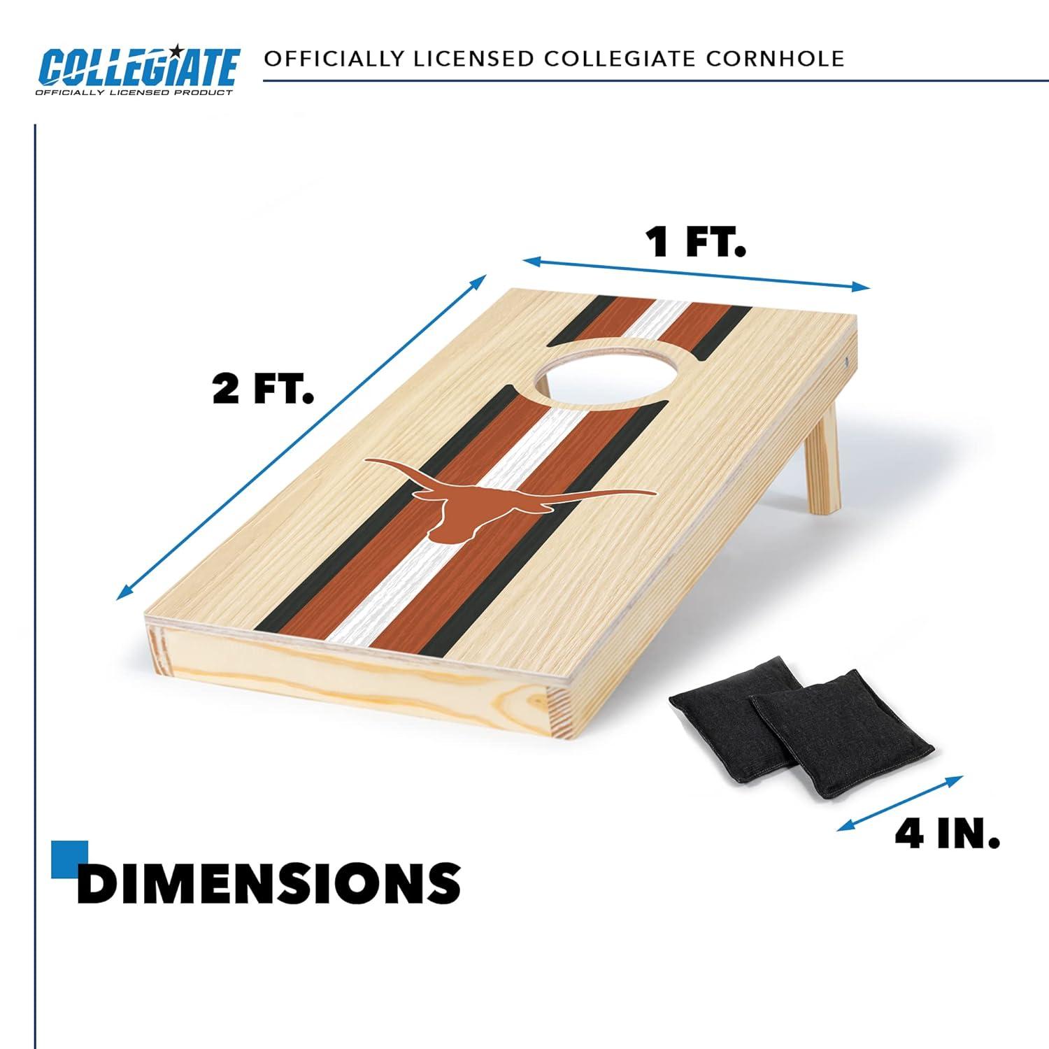 NCAA Texas Longhorns 1'x2' Wood Cornhole Set