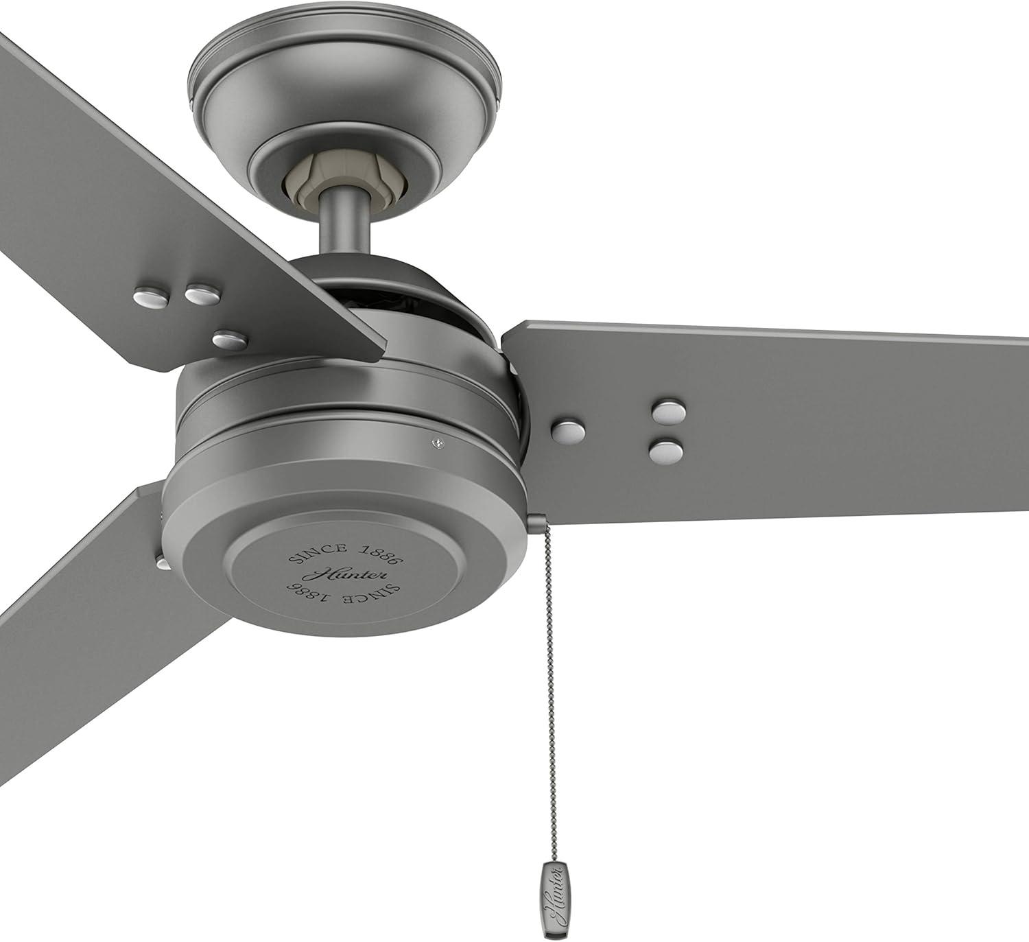 44" Cassius 3 - Blade Outdoor Standard Ceiling Fan with Pull Chain