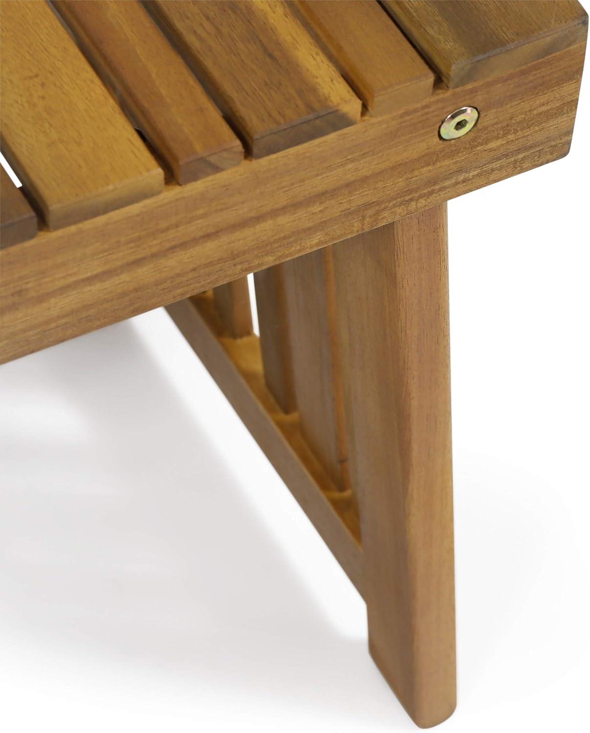 Kyoto Acacia Wood Folding Side Table - Teak - Christopher Knight Home