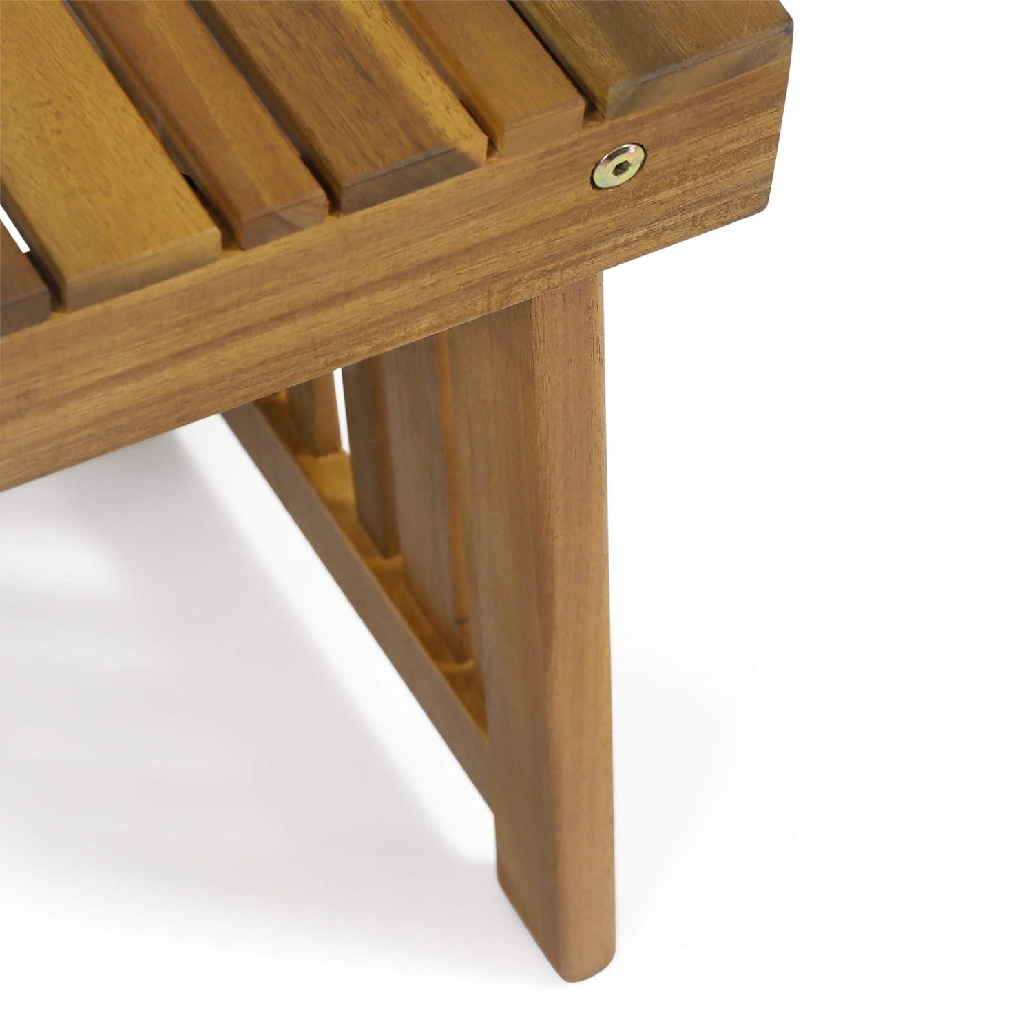 Kyoto Acacia Wood Folding Side Table - Teak - Christopher Knight Home