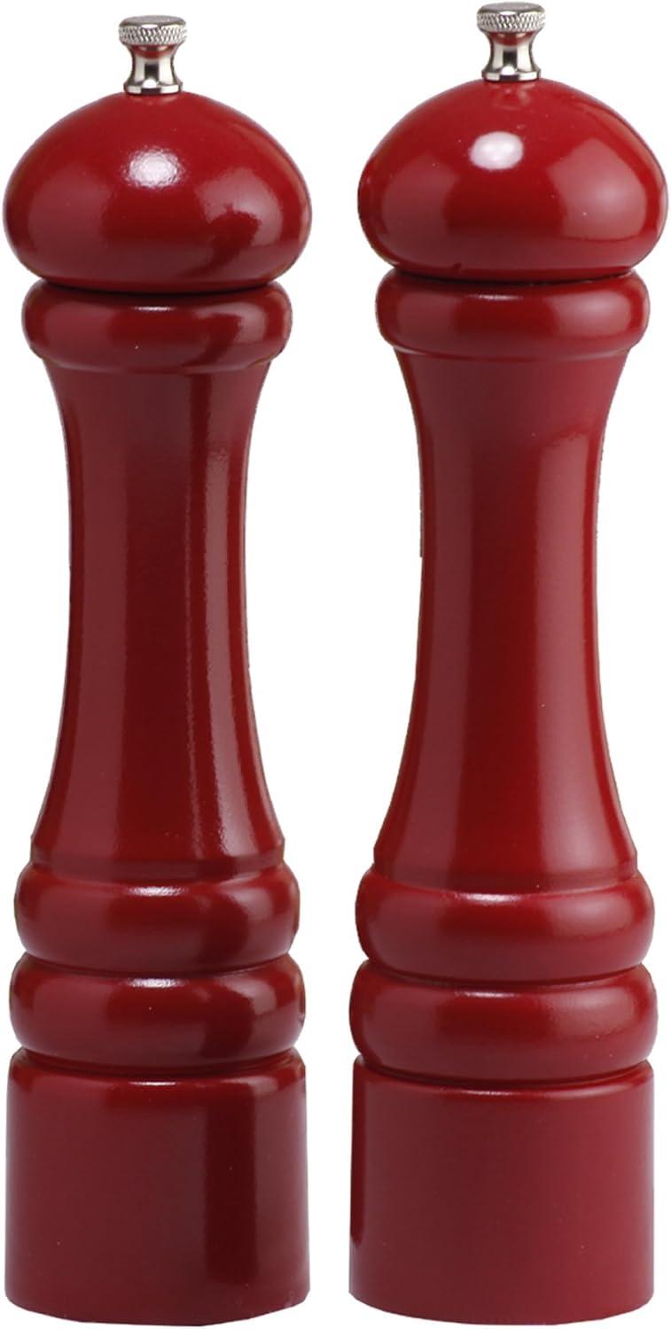 Chef Specialties - 10600 - Autumn Hues - 10 Inch - Pepper Mill and Salt Shaker Set - Candy Apple