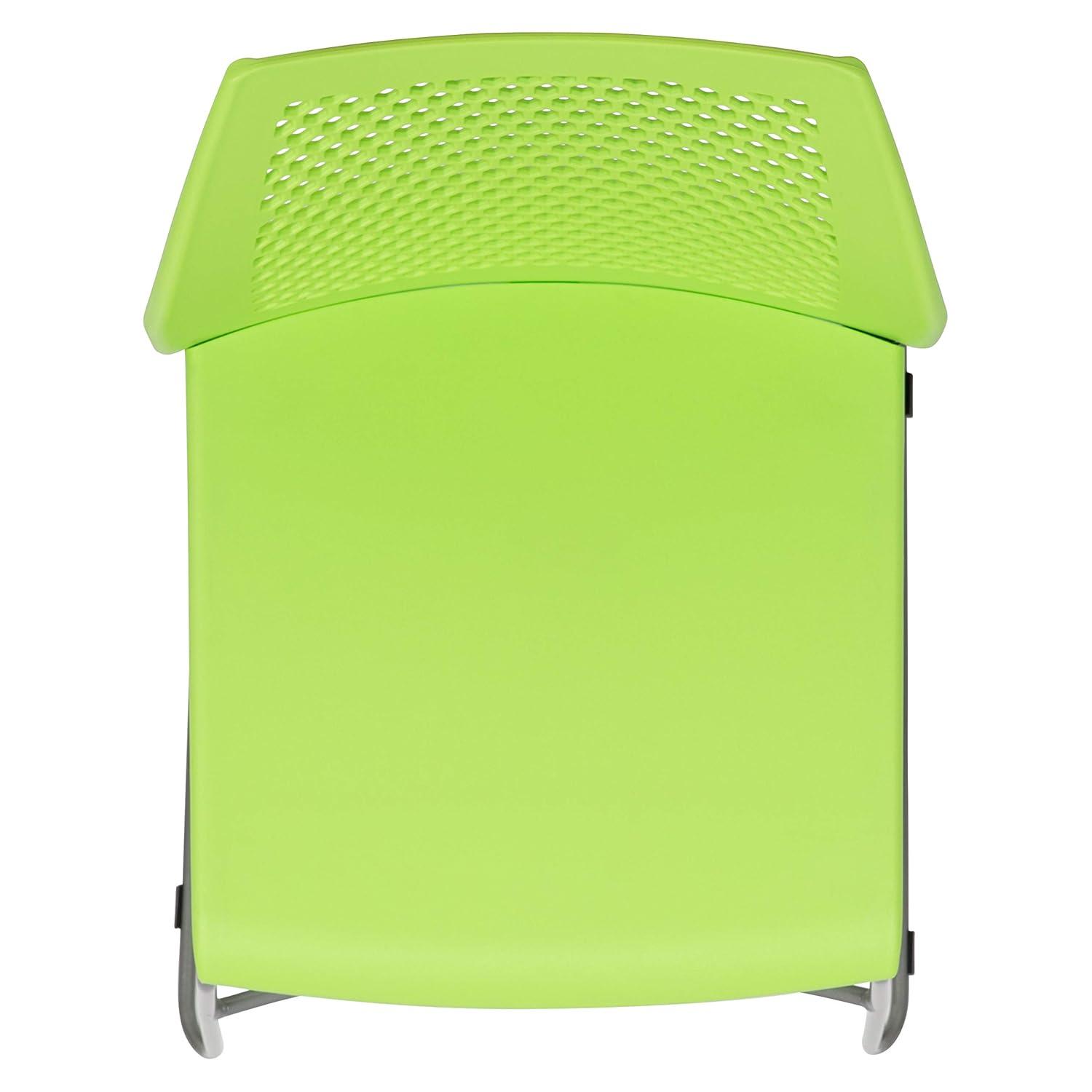Flash Furniture Antonia 661 lb. Capacity Stack Chair with Air-Vent Back and Powder Coated Sled Base