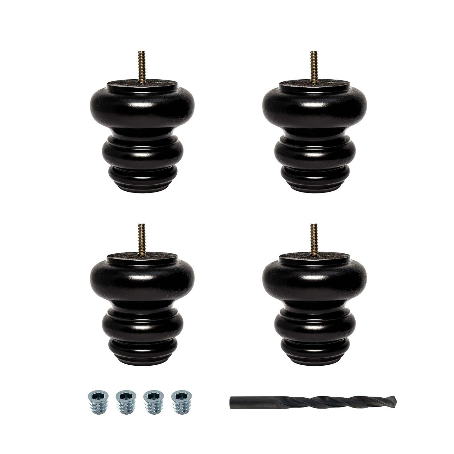 Solid Hardwood Sofa and Chair Bun Foot Leg