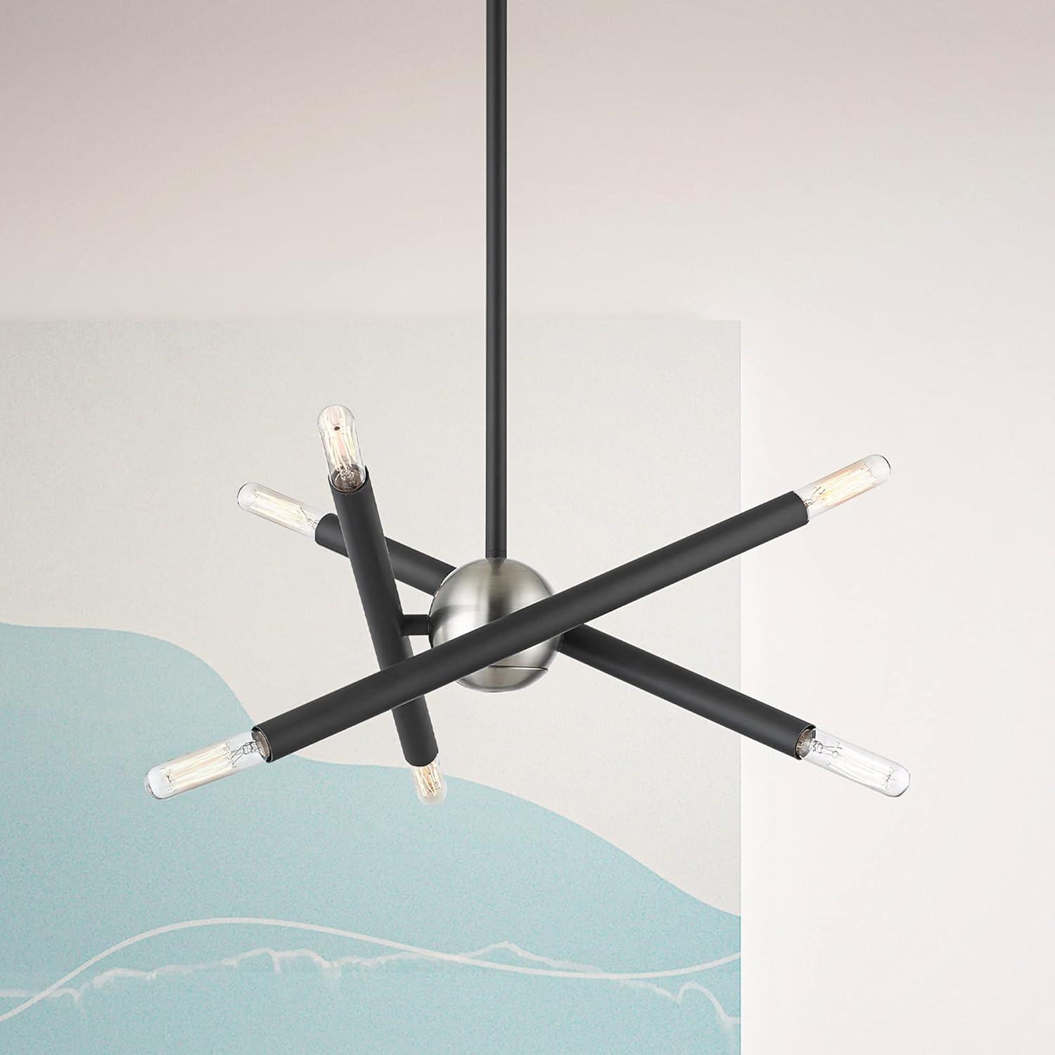 Livex Lighting Soho 6 - Light Chandelier in  Brushed Nickel