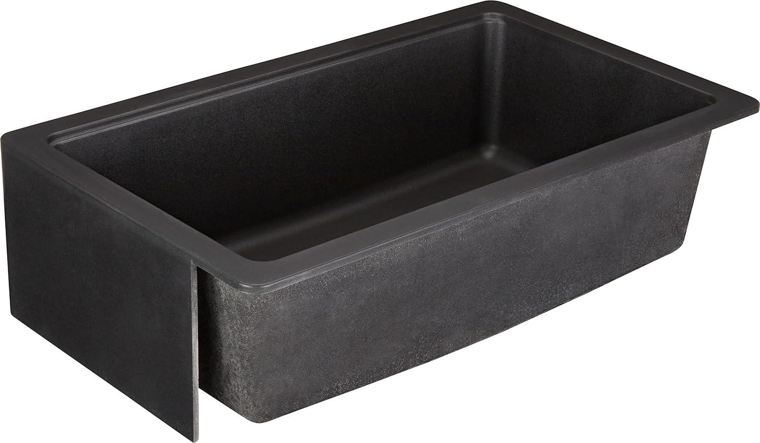 Totten Black Granite 33" Farmhouse Single Basin Kitchen Sink