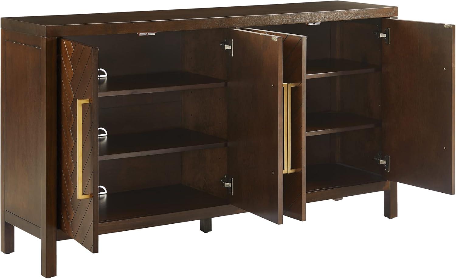 Darcy Sideboard Dark Brown - Crosley