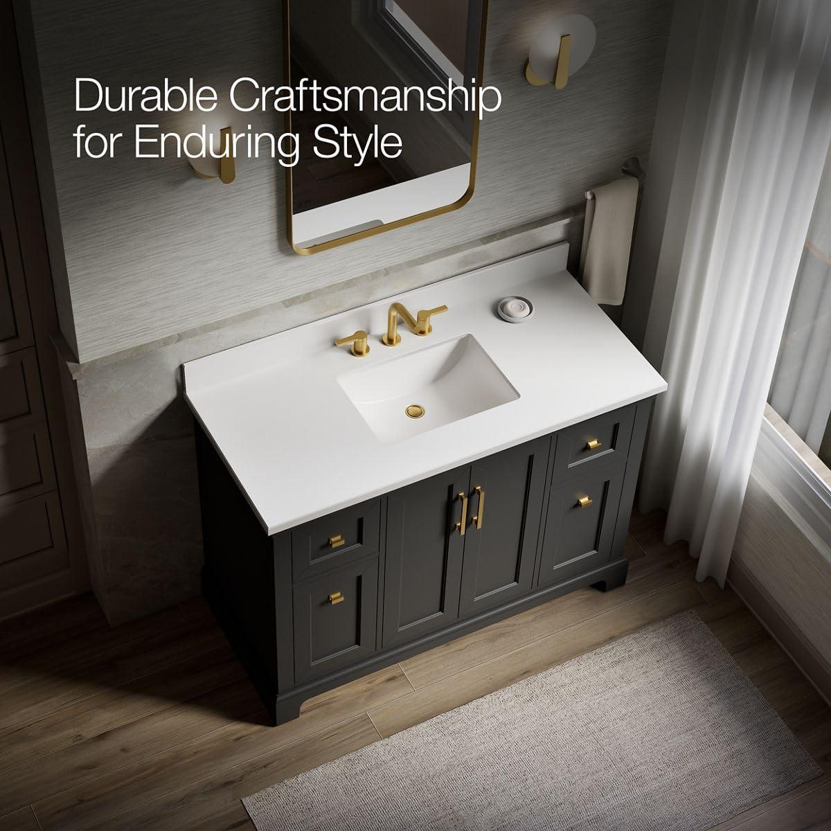 Charlemont 48 In. Bathroom Vanity Cabinet With Sink And Quartz Top