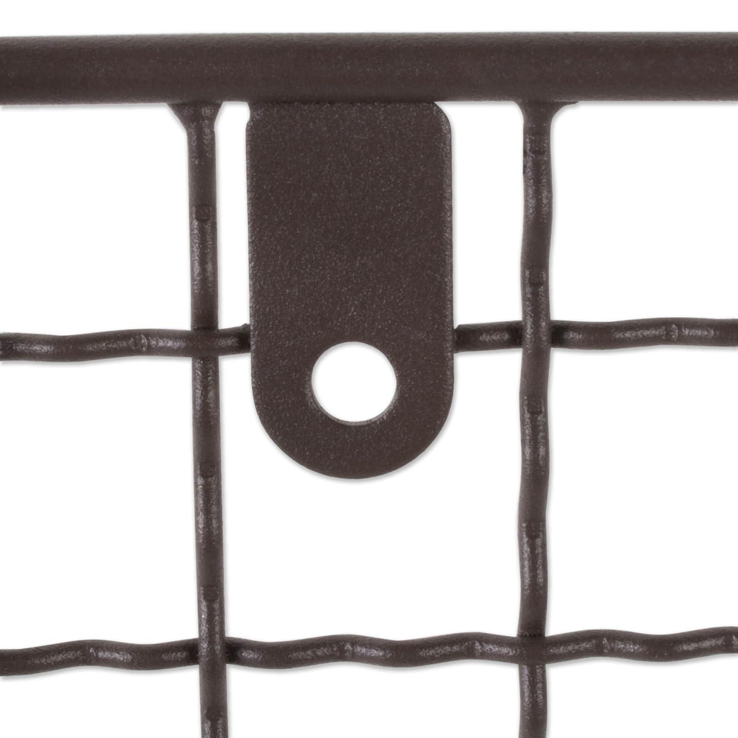 DII Rustic Farmhouse Bathroom Decor, Metal Storage, Large Towel Bar, Rustic