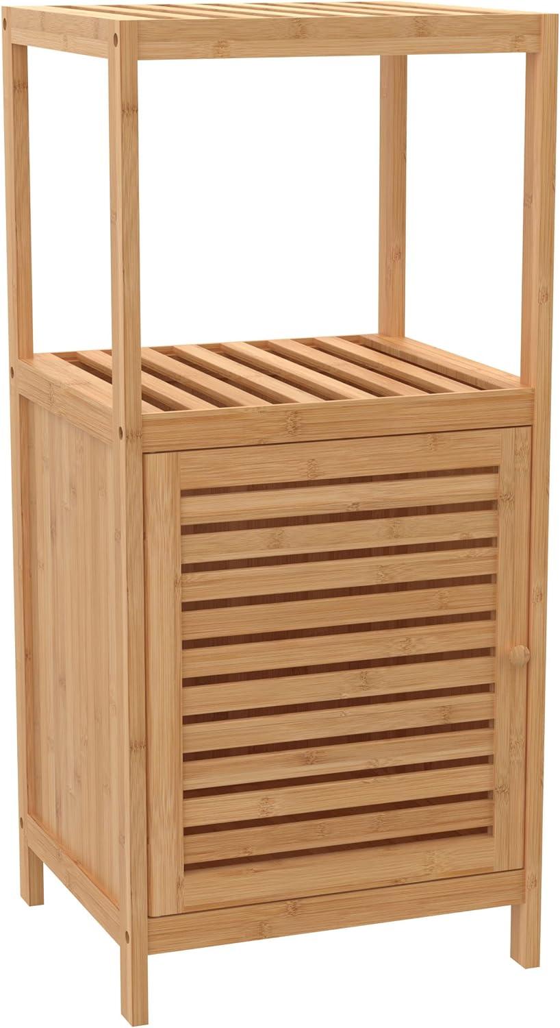 Bamboo 1-Door Storage Cabinet