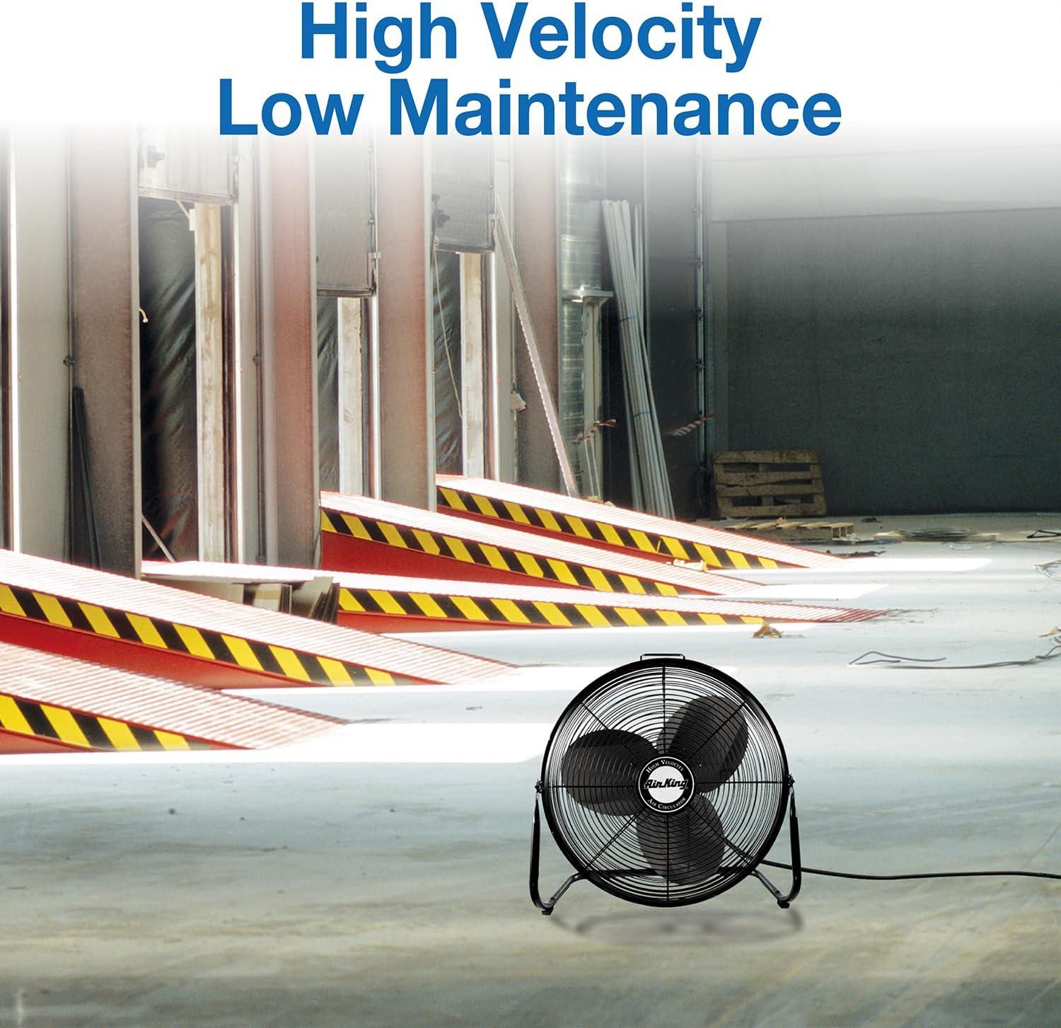 Air King 3-Speed Indoor Industrial Open Motor Pivoting Floor Fan | Wayfair