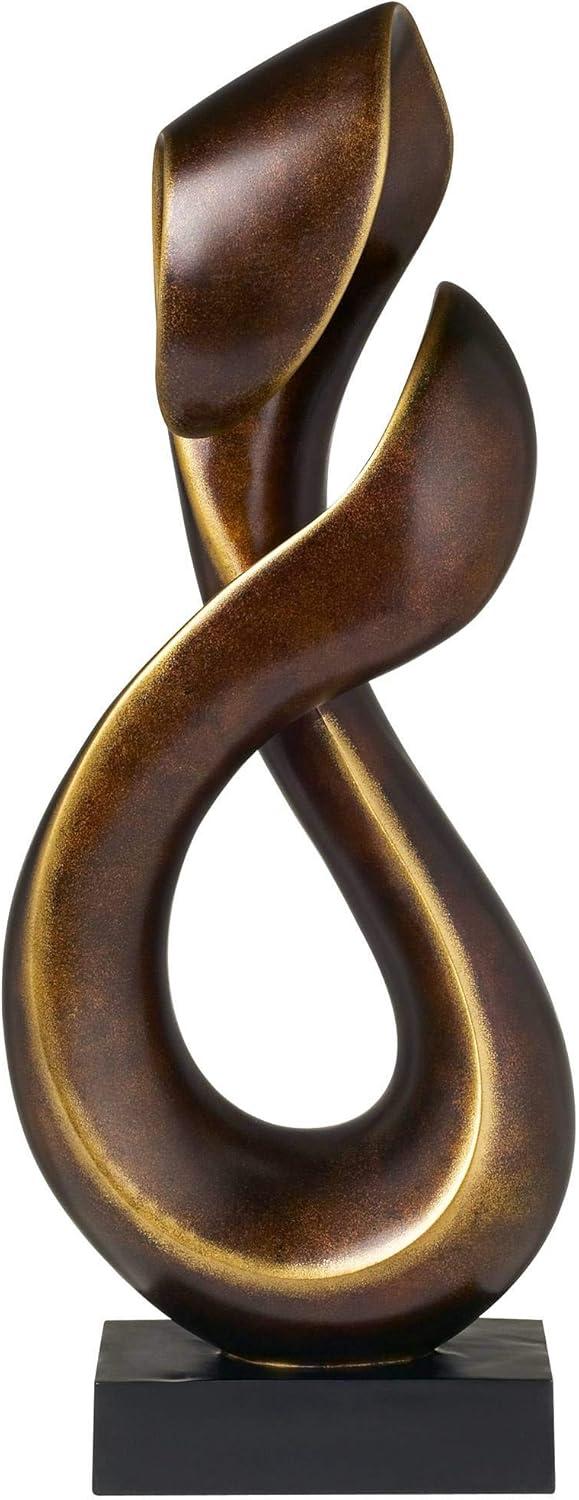 Studio 55D Open Infinity 25" High Gold Sculpture