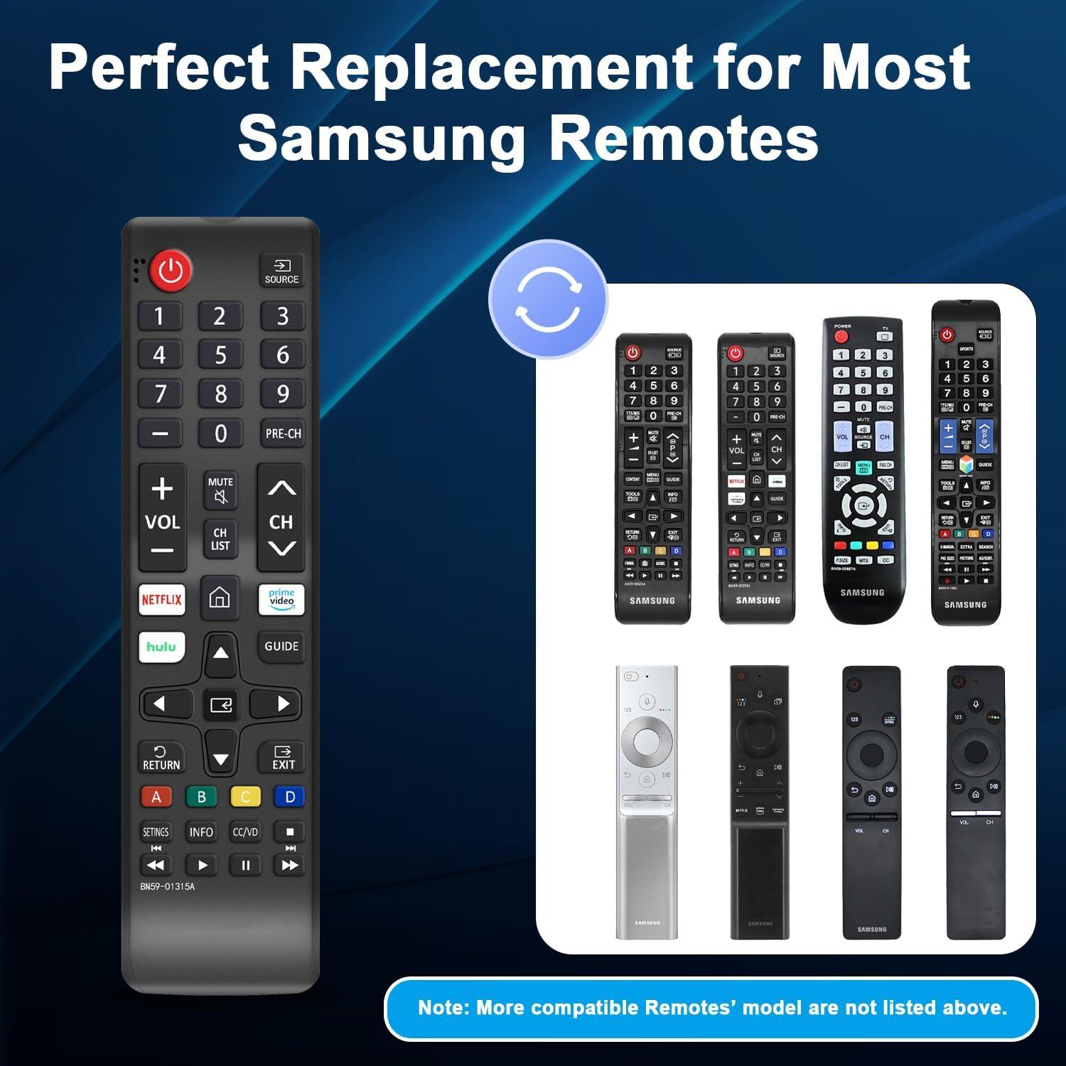 (Pack of 2)ZOUYUE Universal Remote for All Samsung TV,Compatible for All Samsung Smart TV LED LCD HD TV