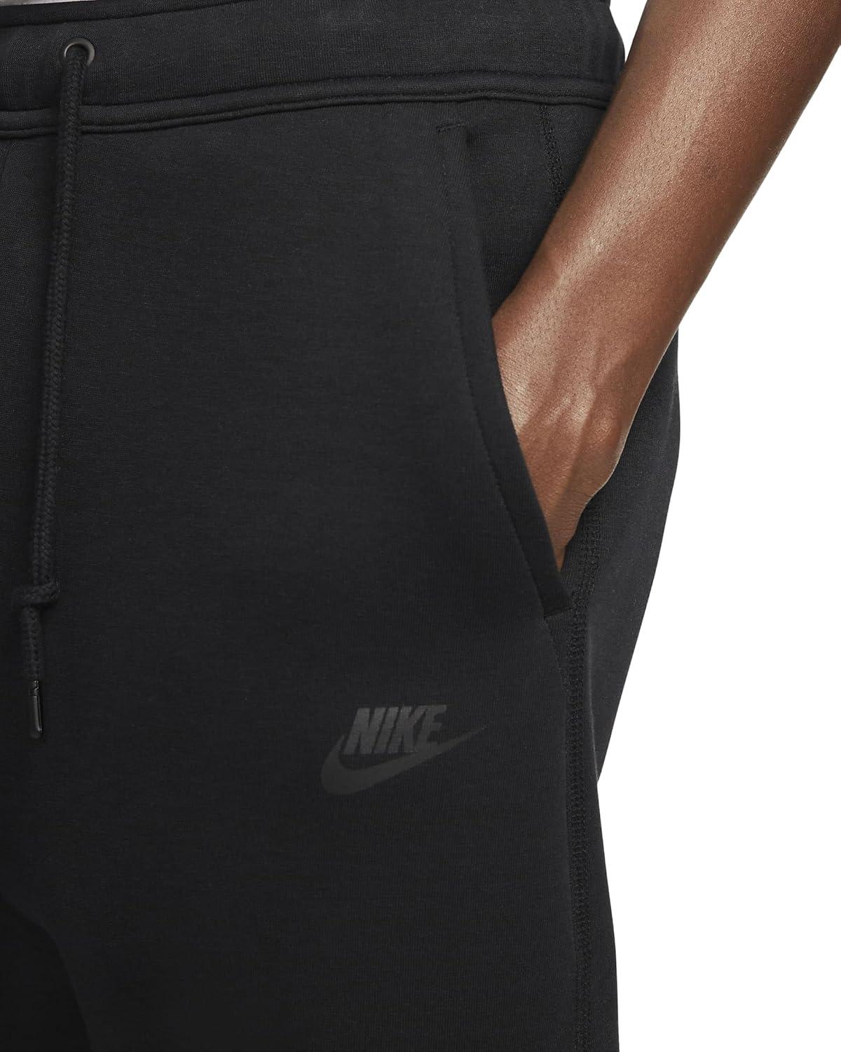 Noir Cotton Blend Ankle Training Joggers with Zipper Pocket