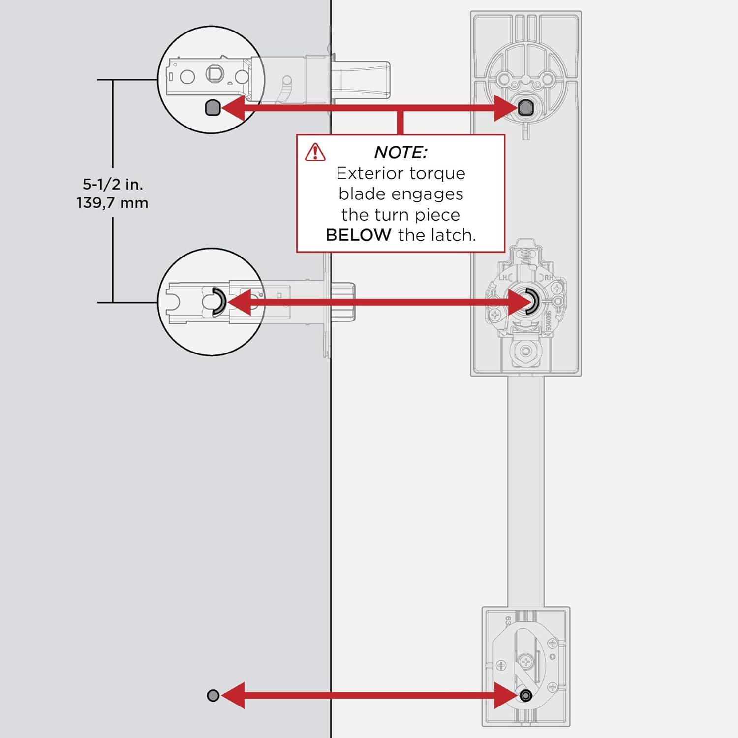 Vancouver Matte Black Keyed Entry Door Handleset with Halifax Passage Handle Featuring SmartKey Security