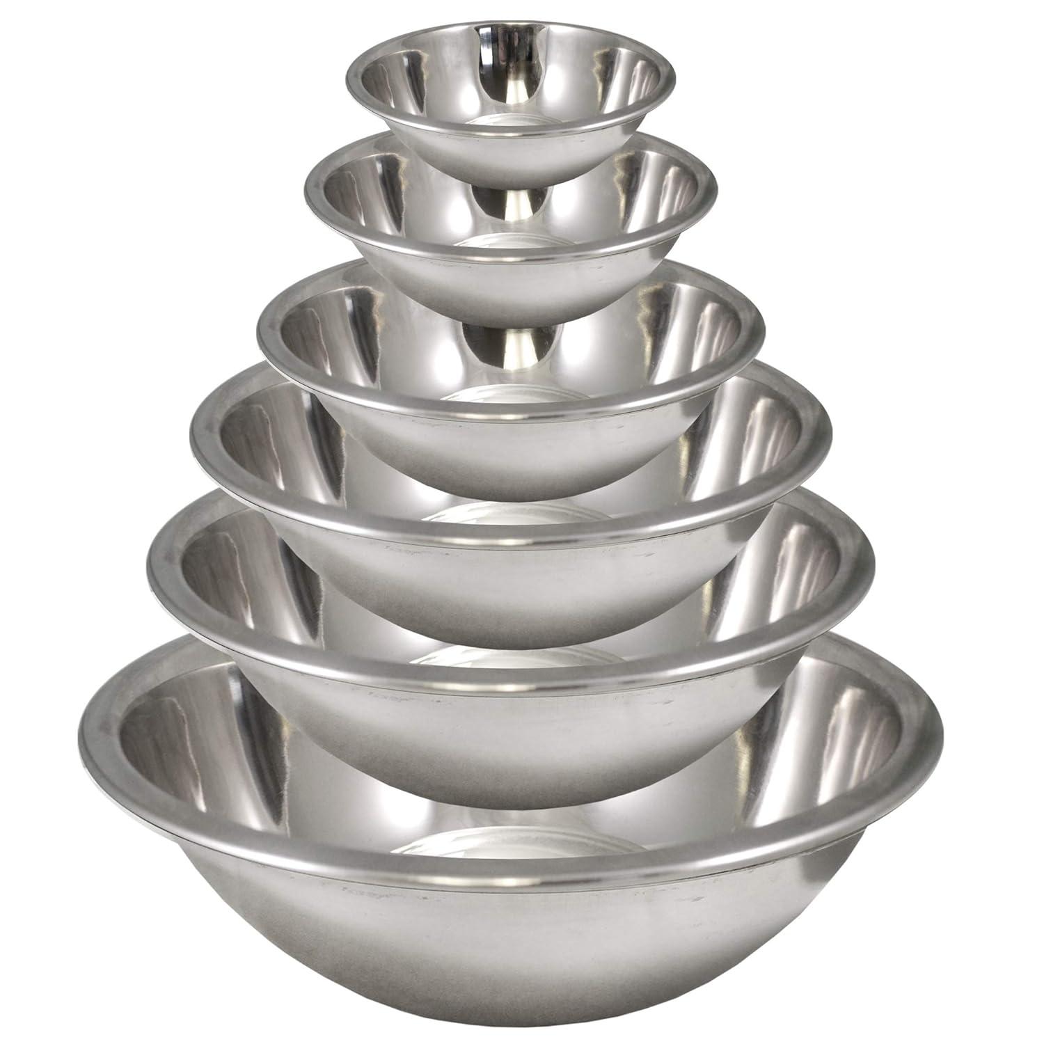 Homeaid 6 Piece Stainless Steel Mixing Bowl Set & Reviews | Wayfair