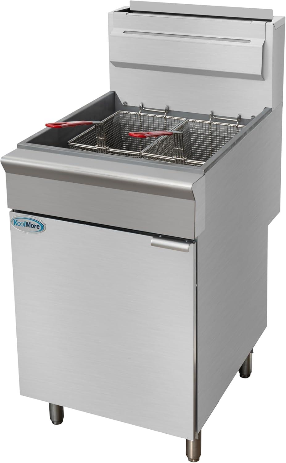 KoolMore Natural Gas Commercial Deep Fryer