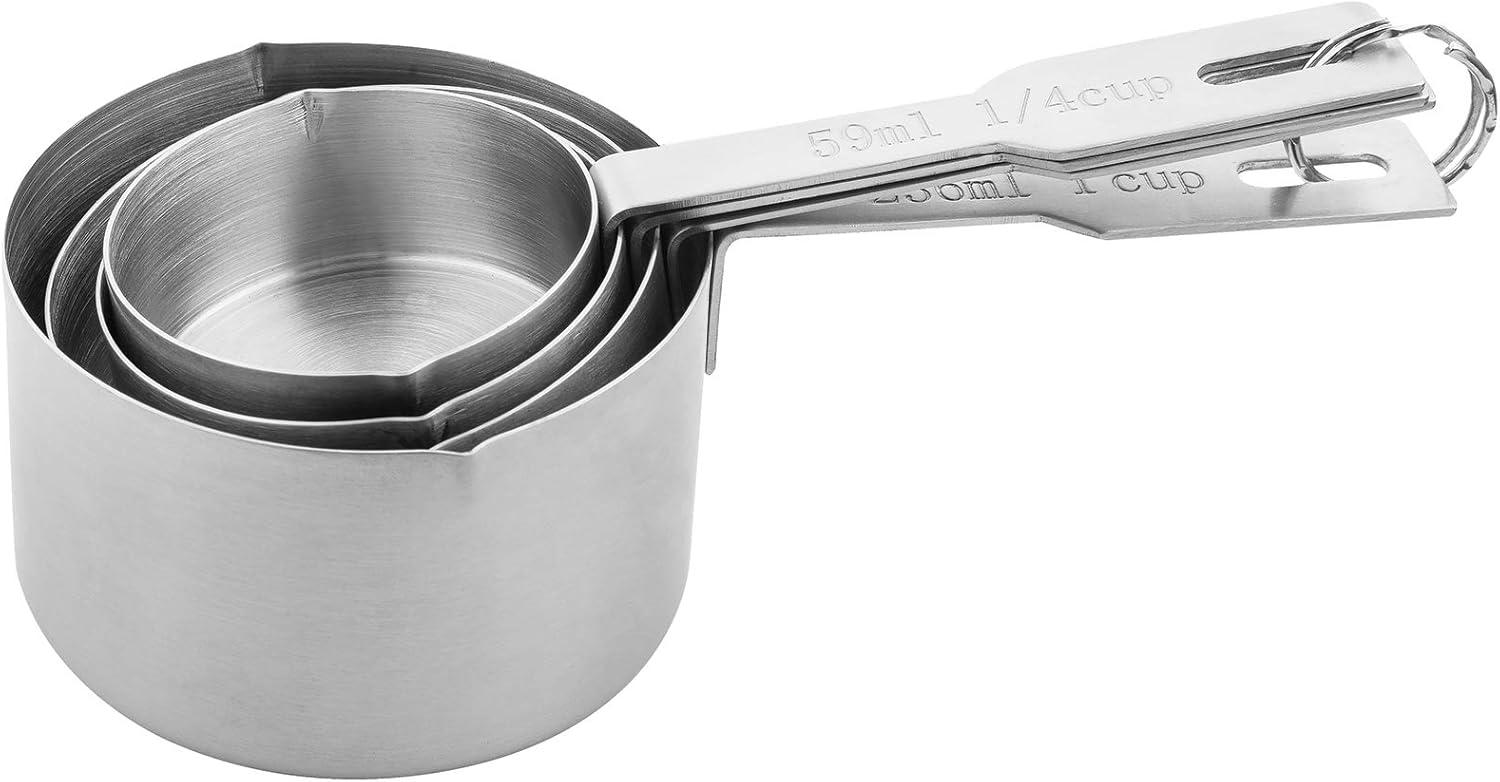 Fox Run Brands Deluxe 4-Pieces Stainless Steel Measuring Cup Set