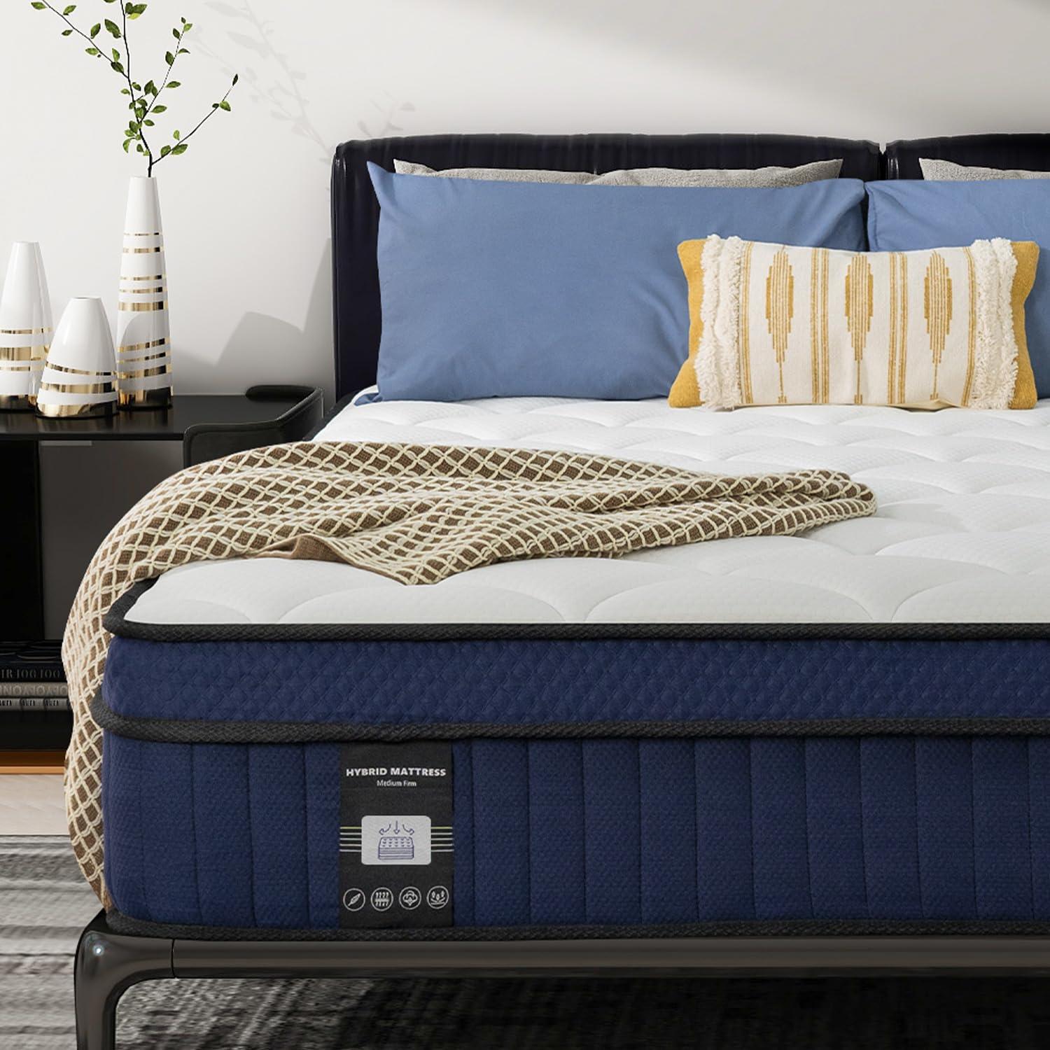 Alwyn Home Congresbury 10'' Medium Memory Foam Hybrid Mattress In A Box