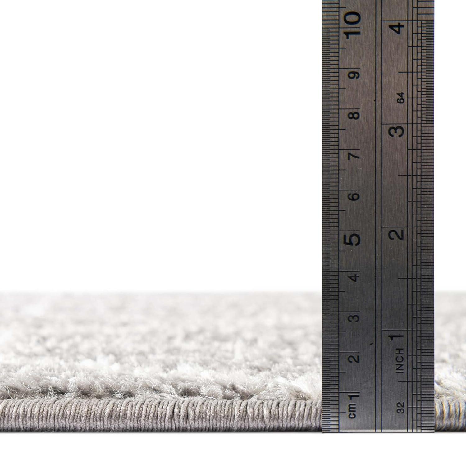 Unique Loom 7' 0 x 10' 0 Trellis Frieze Geometric Light Gray Area Rug