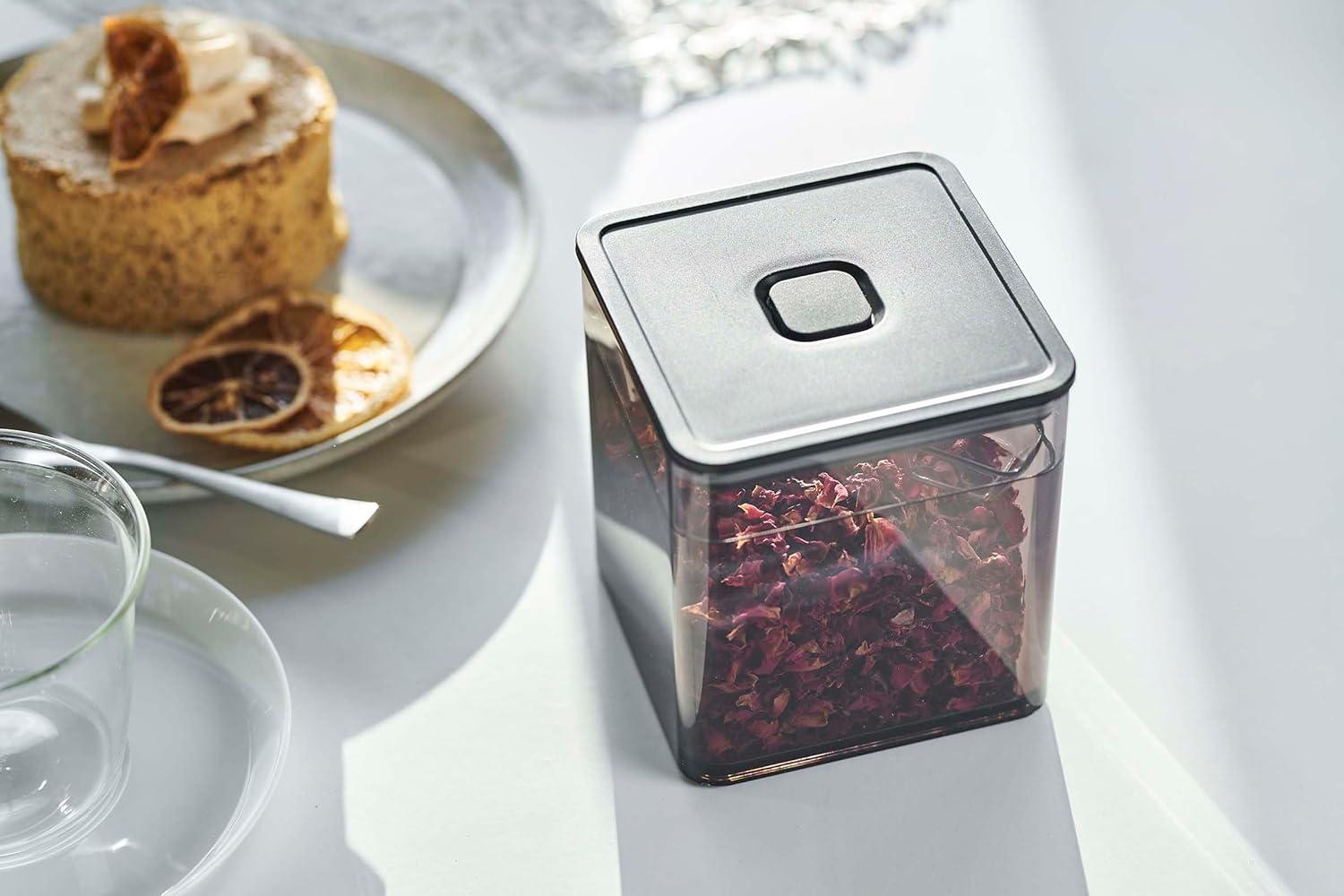 Yamazaki Home Tower Yamazaki Home Airtight Food Storage Container, Tea Leaf, Candy, Coffee, or Condiment Canister
