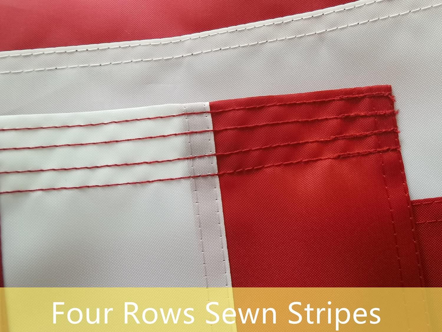 American flag USA flag 3x5FT-Embroidered Stars Flag Double Stitched Sewn Stripes Outdoors Indoors Heavy Duty flag Brass Grommets Banner