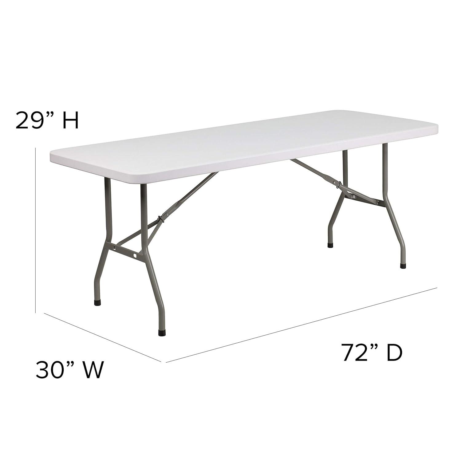 Flash Furniture Noah Rectangular Plastic Folding Training and Event Table