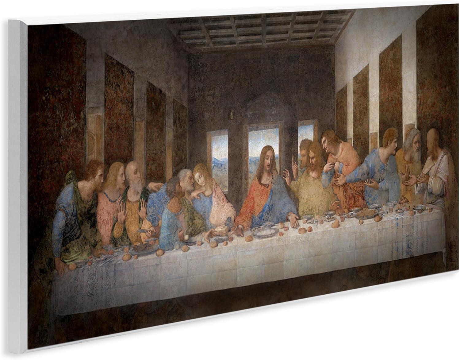 Stupell Industries Last Supper Religious Classical Painting, 17" x 7"