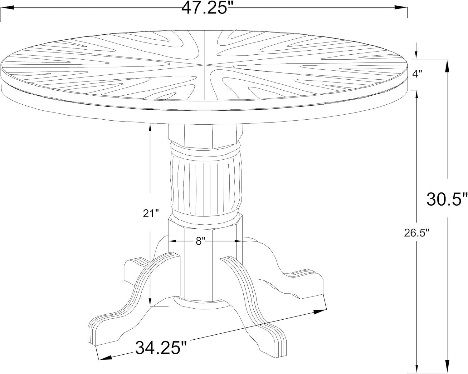 Mitchell 3-in-1 Game Table Amber