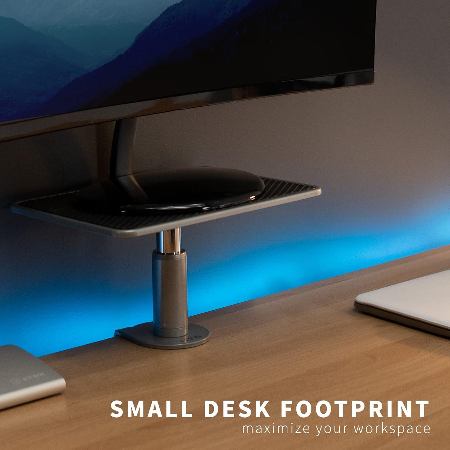 Universal Clamp-on Ergonomic Computer Monitor and Laptop Riser Desk Stand