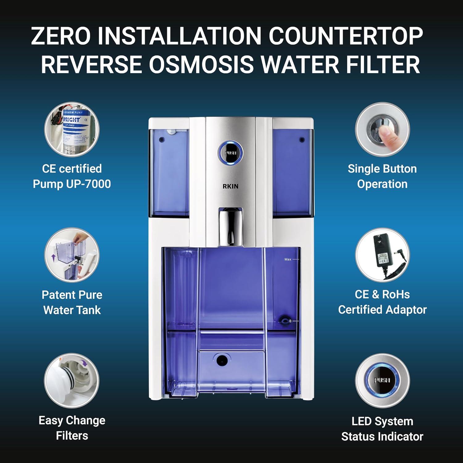 Zero Installation Purifier Countertop Reverse Osmosis Water Filter