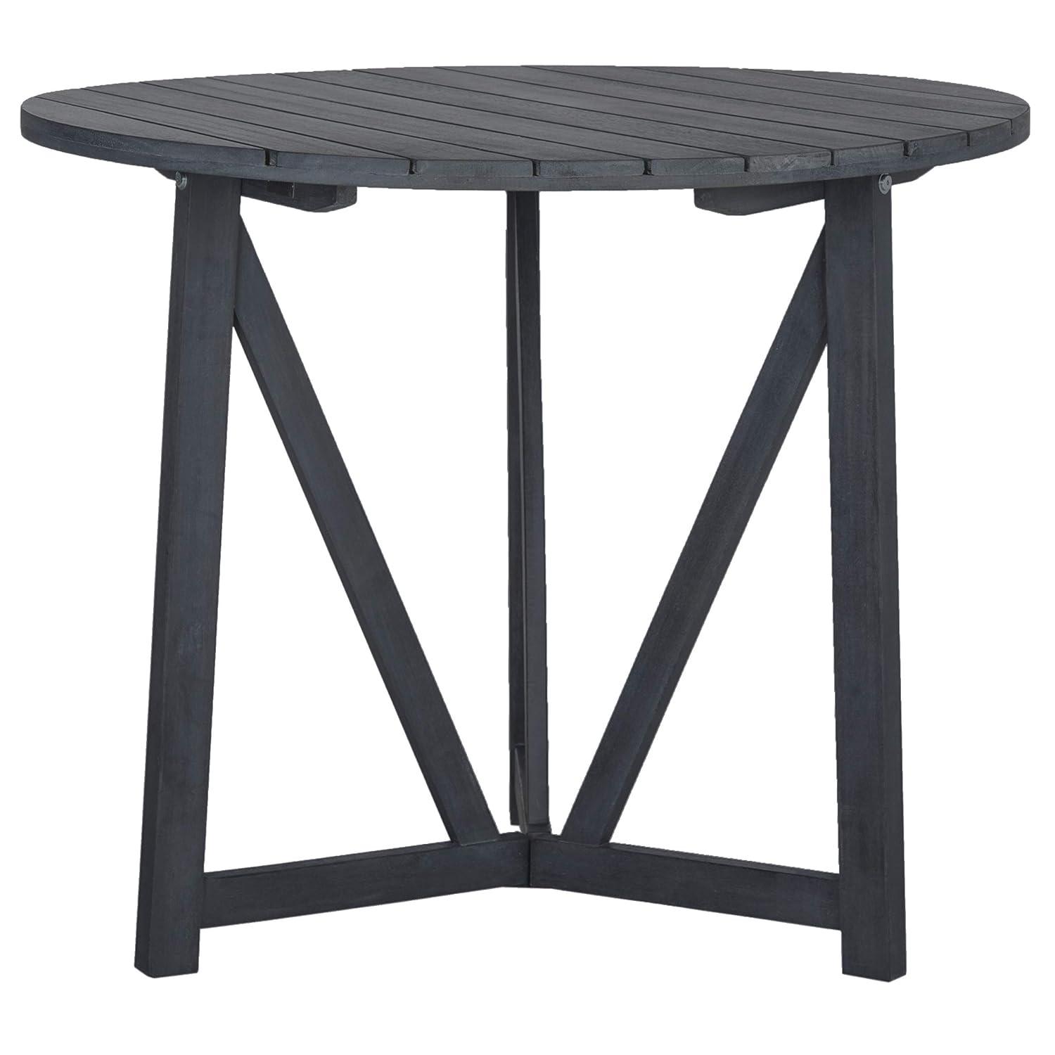 Cloverdale Round Table - Indoor/Outdoor - PAT6733 - Ash Grey - Safavieh